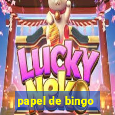 papel de bingo